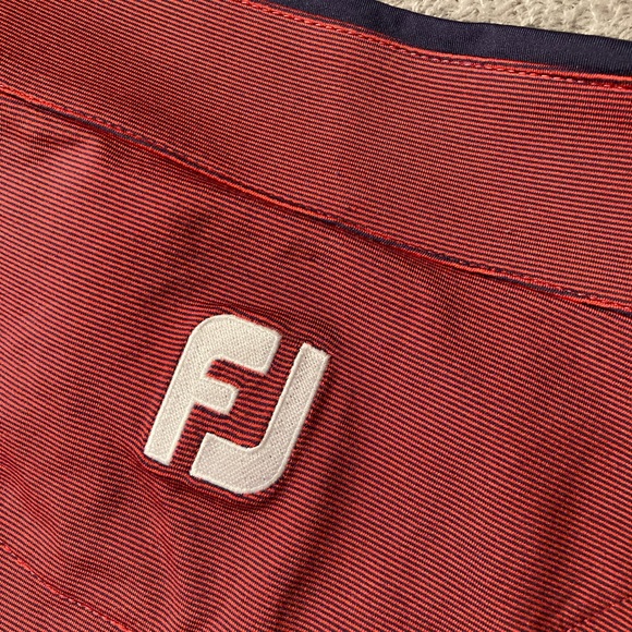 FootJoy 1/4 Zip Pullover Mens Size XL Golf Long Sleeve Activewear Red Logo Nylon - Picture 4 of 11